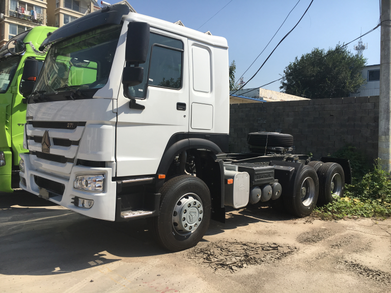 tractor with truck