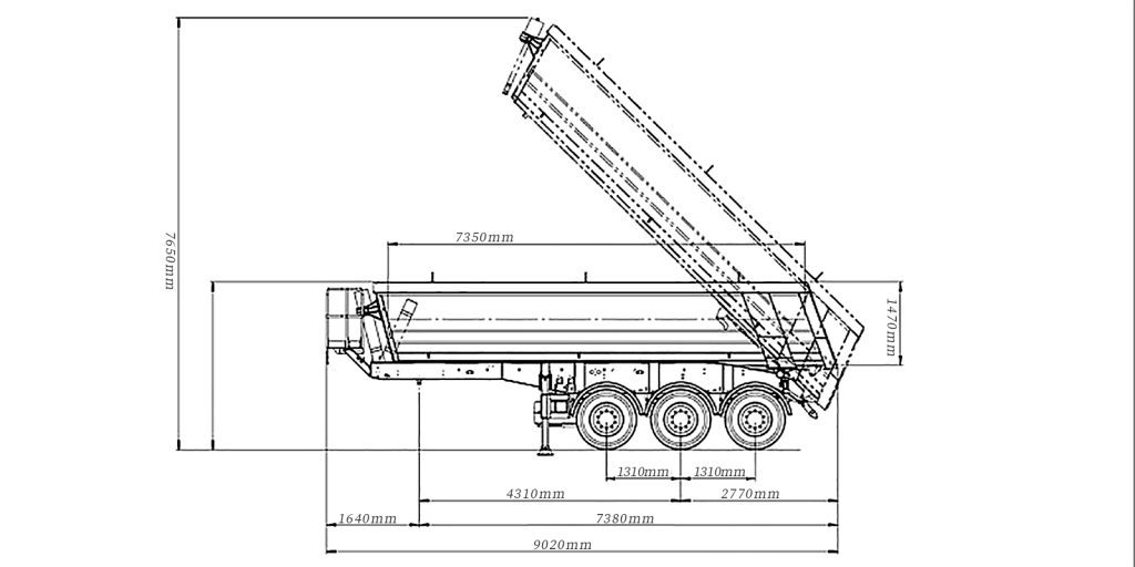 end dump truck