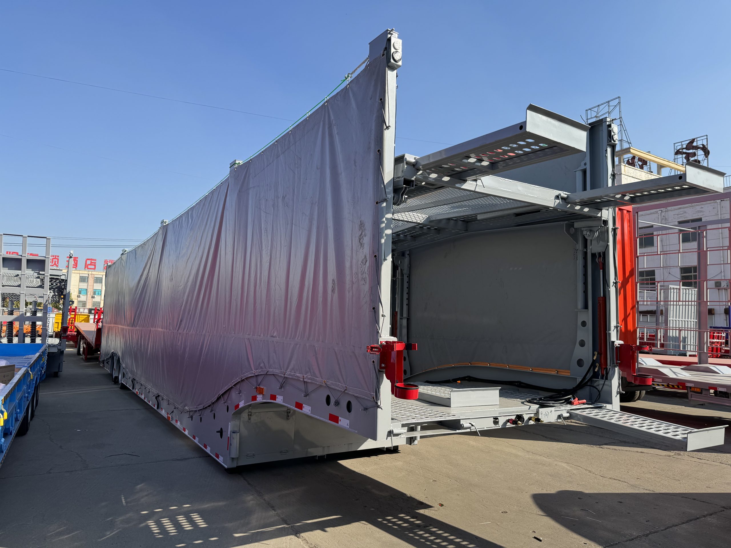7 Car Carrier Trailer with Side Rails