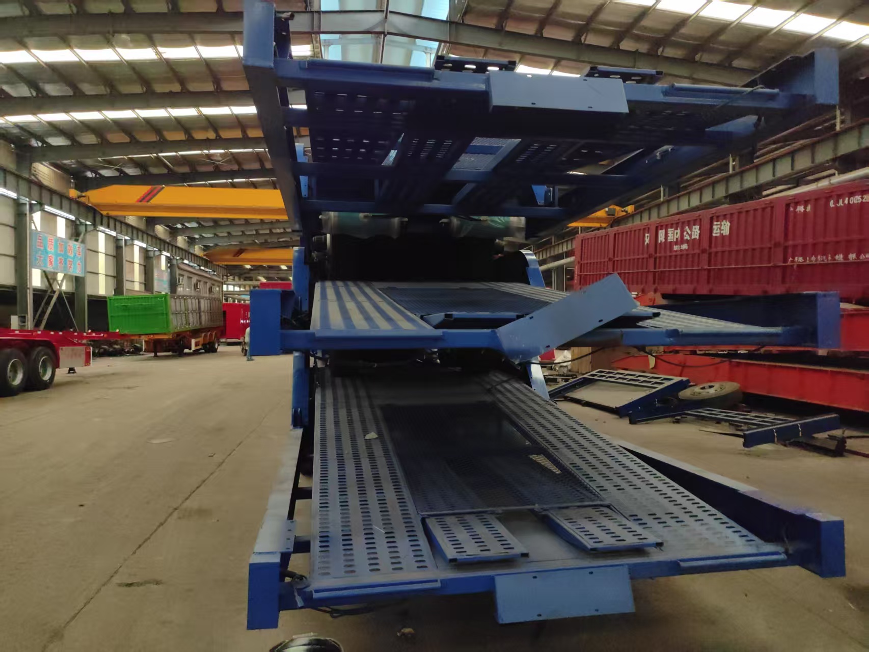 foldable car carrier trailer