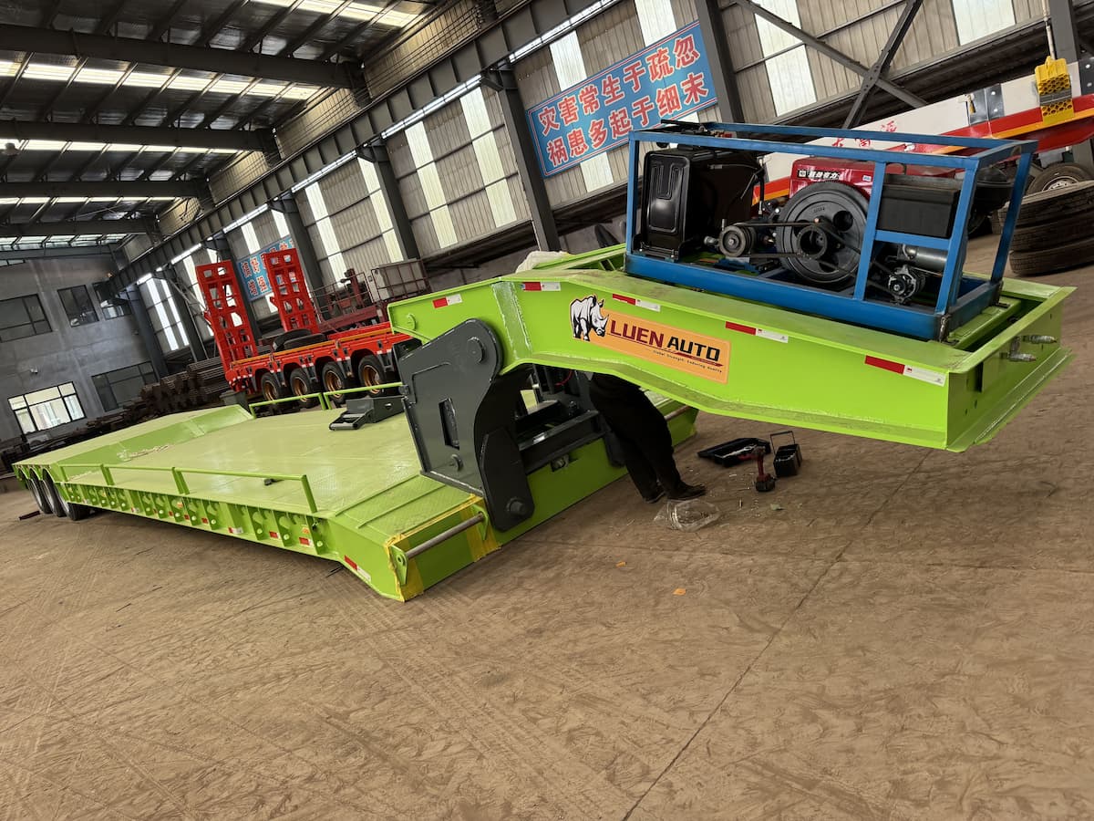 50T Detachable Gooseneck Lowbed Trailer