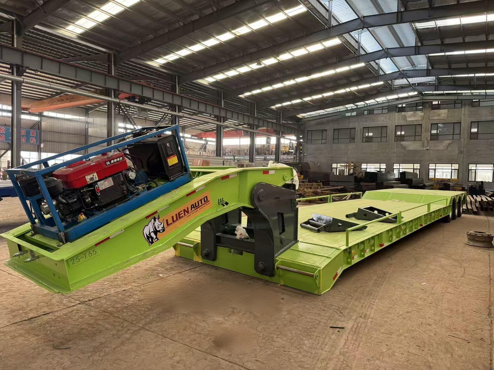 50T Detachable Gooseneck Lowbed Trailer - Imagen 2